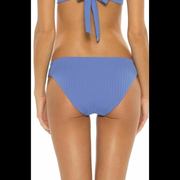 NEW Becca Loreda Ribbed Bikini Bottom‎ in MIST Blue [SZ Large ] - Picture 2 of 12